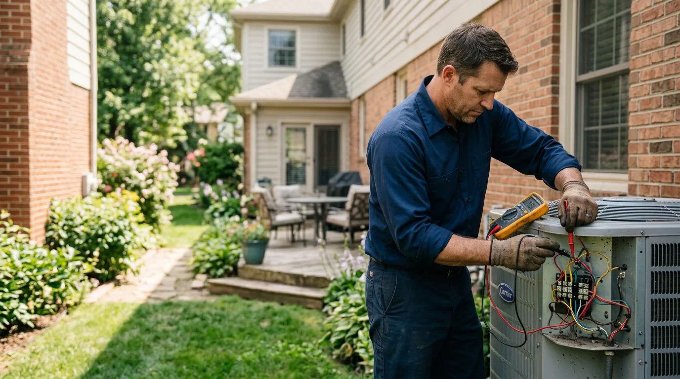 HVAC technician working near Barnardsville, NC